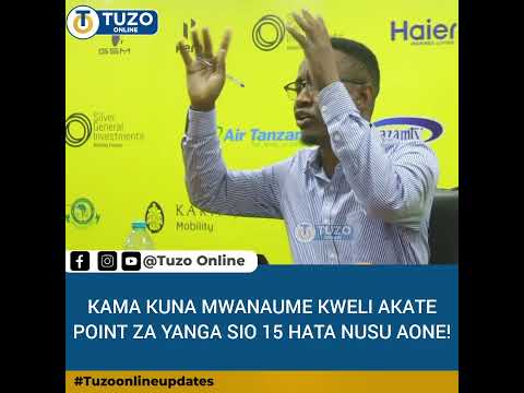 KAMA WANAUME KWELI WAKATE POINT ZA YANGA WAONE